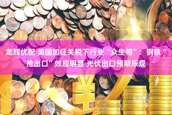 龙辉优配 美国加征关税下行业“众生相”：钢铁“抢出口”效应明显 光伏出口预期乐观