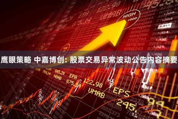鹰眼策略 中嘉博创: 股票交易异常波动公告内容摘要