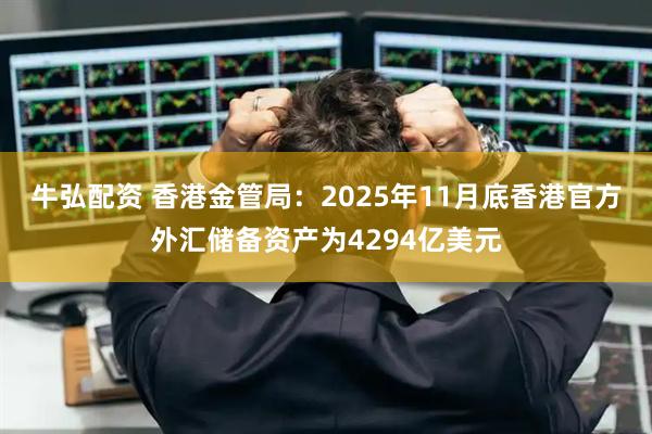 牛弘配资 香港金管局：2025年11月底香港官方外汇储备资产为4294亿美元